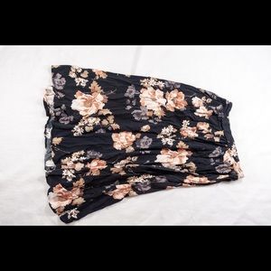 Floral midi skirt